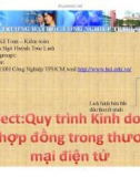 Đề tài: Quy trình kinh doanh và hợp đồng trong thương mại điện tử