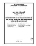 Báo cáo khoa học: Nghiên cứu xây dưng các giải pháp khai thác chiến lược phát triển một trục hai cánh nhắm thúc đẩy quan hệ thương mại việt nam và trung quốc