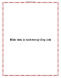 Hình thức so sánh trong tiếng Anh