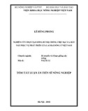 Tóm tắt Luận án tiến sĩ Nông nghiệp: Nghiên cứu chọn tạo dòng bố mẹ chống chịu bạc lá, rầy nâu phục vụ phát triển lúa lai hai dòng ở Việt Nam