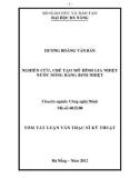 Luận văn: NGHIÊN CỨU, CHẾ TẠO MÔ HÌNH GIA NHIỆT NƯỚC NÓNG BẰNG BƠM NHIỆT