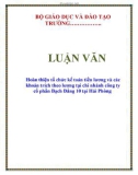 LUẬN VĂN: Hoàn thiện tổ chức kế toán tiền lương và các khoản trích theo lương tại chi nhánh công ty cổ phần Bạch Đằng 10 tại Hải Phòng