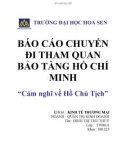 'Báo cáo chuyến đi tham quan bảo tàng Hồ Chí Minh'