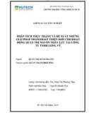 Khóa luận tốt nghiệp Quản trị marketing: Phân tích thực trạng và đề xuất những giải pháp nhằm hoàn thiện hơn cho hoạt động quản trị nguồn nhân lực tại Công ty TNHH Long Vỹ