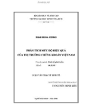 Luận văn thạc sỹ kinh tế: Phân tích mức độ hiệu quả của thị trường chứng khoán Việt Nam