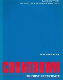 Ebook Countdown to first certificate (Teacher's book): Part 1