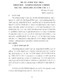 Thiết kế định dạng đề thi A1 theo định hướng Khung tham chiếu trình độ ngoại ngữ chung Châu Âu và phiếu trả lời