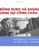 Tiểu luận: Đồng Euro và khủng hoảng nợ công châu Âu