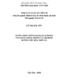 Tóm tắt Luận án tiến sĩ: Tuyển chọn chủng Bacillus subtilis ứng dụng trong phòng bệnh nhiễm khuẩn đường tiêu hóa trên gà