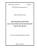 Luận văn Thạc sĩ Quản lý công: Hiện đại hóa hành chính tại Ủy ban nhân dân huyện Hàm Yên, tỉnh Tuyên Quang