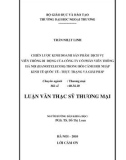 Luận văn thạc sỹ thương mại: Chiến lược kinh doanh sản phẩm dịch vụ viễn thông di động của công ty cổ phần viễn thông Hà Nội (HaNoiTelecom) trong bối cảnh hội nhập kinh tế quốc tế - thực trạng và giải pháp