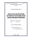 Luận án Tiến sĩ Y học: Đánh giá vai trò theo dõi huyết động của phương pháp siêu âm không xâm lấn (USCOM) ở bệnh nhân sốc nhiễm trùng