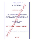 Luận văn Thạc sĩ Khoa học kinh tế: Quản lý rủi ro tín dụng khách hàng cá nhân tại chi nhánh ngân hàng Thương mại Cổ phần Đầu tư và Phát triển Quảng Trị