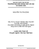 Luận văn Thạc sĩ Văn học Việt Nam: Yếu tố tự thuật trong tiểu thuyết của Ma Văn kháng (Qua Đám cưới không có giấy giá thú, Ngược dòng nước lũ, Một mình một ngựa)