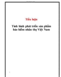 Tiểu luận: Tình hình phát triển sản phẩm bảo hiểm nhân thọ Việt Nam