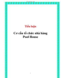 Tiểu luận: Cơ cấu tổ chức nhà hàng Pool House