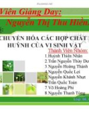 Đề tài: Sự chuyển hóa các hợp chất lưu huỳnh của vi sinh vật