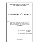 Luận văn MỘT SỐ GIẢI PHÁP ĐIỀU CHỈNH CƠ CẤU SẢN XUẤT NÔNG NGHIỆP VIỆT NAM TRONG QUÁ TRÌNH HỘI NHẬP KHU VỰC MẬU DỊCH TỰ DO ASEAN-AFTA 