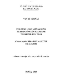 Luận văn thạc sĩ: Ứng dụng logic mờ xây dựng hệ trợ giúp chẩn đoán bệnh thần kinh - tâm thần