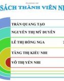 Tiểu luận Sinh học đại cương đề tài: Quá trình quang hợp