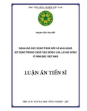 Luận án tiến sĩ Nông nghiệp: Đánh giá các dòng TGMS mới và khả năng sử dụng trong chọn tạo giống lúa lai hai dòng ở phía Bắc Việt Nam