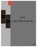 Đồ án tốt nghiệp - Phân tích thiết kế hệ thống - Quản Lý Điểm cho Sinh Viên