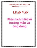 LUẬN VĂN: Phân tích thiết kế hướng mẫu và ứng dụng