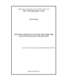 Luận văn Thạc sĩ Chính sách công: Thực hiện chính sách xây dựng nông thôn mới tại huyện Đắk Glong, tỉnh Đắk Nông