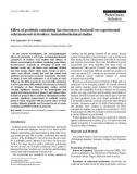 Báo cáo khoa học: Effect of probiotic containing Saccharomyces boulardii on experimental ochratoxicosis in broilers: hematobiochemical studies