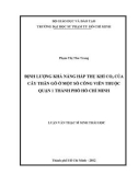 Luận văn Thạc sĩ Sinh thái học: Định lượng khả năng hấp thụ khí Co2 của cây thân gỗ ở một số công viên thuộc quận 1 thành phố Hồ Chí Minh