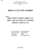 Khóa luận tốt nghiệp: Phân tích cấu trúc vốn và chi phí sử dụng vốn tại Công ty CP Hoàng Anh Gia Lai