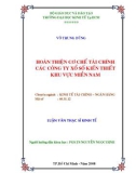 Luận văn thạc sĩ kinh tế: Hoàn thiện cơ chế tài chính các công ty xổ số kiến thiết khu vực miền Nam