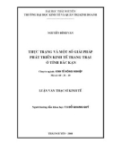 Luận văn Thạc sĩ Kinh tế: Thực trạng và một số giải pháp phát triển kinh tế trang trại ở tỉnh Bắc Cạn