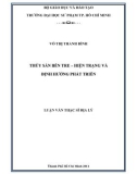 Luận văn Thạc sĩ Địa lý: Thủy sản Bến Tre - Hiện trạng và định hướng phát triển