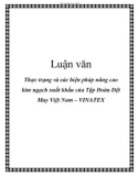 Luận văn: Thực trạng và các biện pháp nâng cao kim ngạch xuất khẩu của Tập Đoàn Dệt May Việt Nam – VINATEX