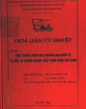 Khóa luận tốt nghiệp: Thực trạng triển khai thương mại điện tử tại một số doanh nghiệp xuất nhập khẩu Việt Nam