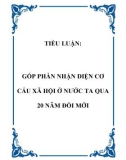 TIỂU LUẬN: GÓP PHẦN NHẬN DIỆN CƠ CẤU XÃ HỘI Ở NƯỚC TA QUA 20 NĂM ĐỔI MỚI