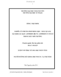 Luận văn Thạc sĩ Hoá học phân tích: Nghiên cứu phương pháp động học - trắc quang xác định các dạng antimon (III) và antimon(V) vô cơ trong mẫu môi trường