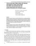 Báo cáo nghiên cứu khoa học: TỐI ƯU HÓA QUÁ TRÌNH CUNG CẤP BIOGAS CHO ĐỘNG CƠ TĨNH TẠI SỬ DỤNG HAI NHIÊN LIỆU BIOGAS-DẦU MỎ