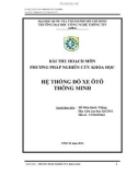 Tiểu luận: HỆ THỐNG ĐỖ XE ÔTÔ THÔNG MINH