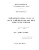 Luận văn Thạc sĩ Kinh tế: Nghiên cứu khủng hoảng nợ công tại Châu Âu và giải pháp để ngăn ngừa khủng hoảng nợ công ở Việt Nam