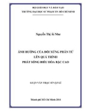 Luận văn Thạc sĩ Vật lí: Ảnh hưởng của đối xứng phân tử lên quá trình phát sóng điều hòa bậc cao