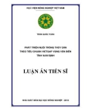 Luận án Tiến sĩ: Phát triển nuôi trồng thủy sản theo tiêu chuẩn VietGAP vùng ven biển tỉnh Nam Định