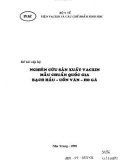 Luận Văn: Nghiên Cứu Sản Xuất Vacxin Mẫu Chuẩn Quốc Gia Bạch Hầu - Uốn Ván- Ho Gà