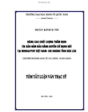 Tóm tắt Luận văn Thạc sĩ Ngân hàng: Nâng cao chất lượng thẩm định tài sản đảm bảo bằng quyền sử dụng đất tại NHNo&PTNT Việt Nam - Chi nhánh tỉnh Đăk Lăk