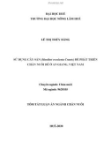 Tóm tắt Luận án Tiến sĩ ngành Chăn nuôi: Sử dụng cây sắn (Manihot esculenta Crantz) để phát triển chăn nuôi dê ở An Giang, Việt Nam