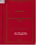 Luận văn Thạc sĩ Tài chính ngân hàng: Phân tích các nhân tố ảnh hưởng đến dự trữ ngoại hối tại Việt Nam