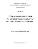 Luận văn Thạc sĩ Giáo dục học: Sử dụng phương pháp Grap và Algorit trong giải bài tập phần Hóa phi kim 10 ban Cơ bản