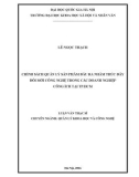Luận văn Thạc sĩ Quản lý khoa học và công nghệ: Chính sách quản lý sản phẩm đầu ra nhằm thúc đẩy đổi mới công nghệ trong các doanh nghiệp công ích tại Tp.HCM