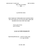 Luận án Tiến sĩ Kinh tế: Hoàn thiện quy trình kiểm toán chương trình mục tiêu quốc gia về xây dựng nông thôn mới do kiểm toán nhà nước thực hiện